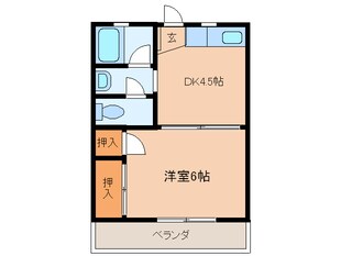 平島コ－ポの物件間取画像